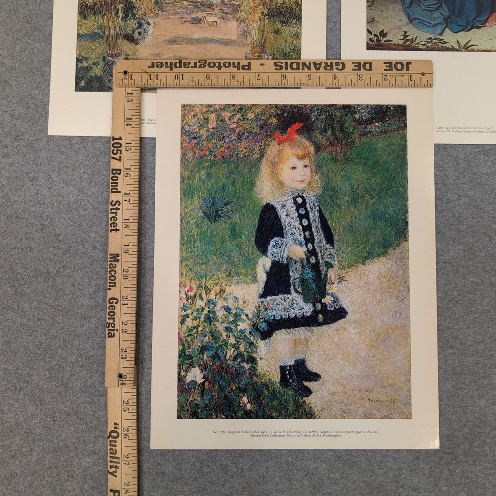 National Gallery of Art Print Set Renoir Monet Gerard David Impressionist Art - Picture 5 of 5